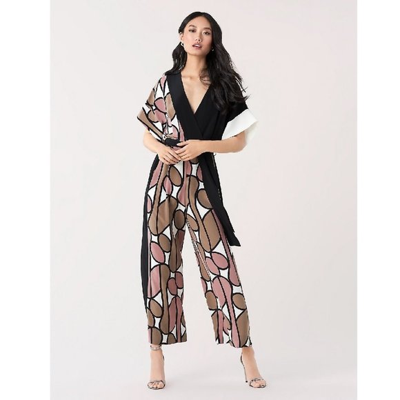 🎁 DVF Diane von Furstenberg Foye Belted Jumpsuit